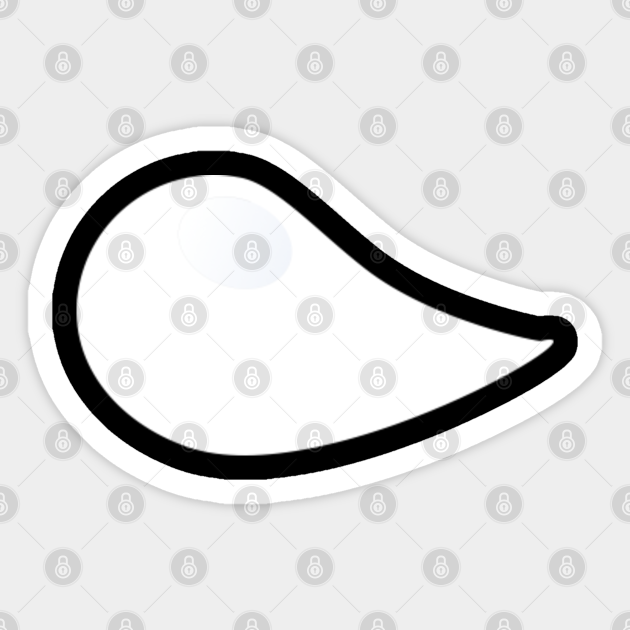 Kawaii Anime Style Snot Bubble White Anime Sticker TeePublic